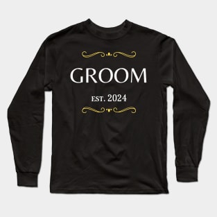 groom to be - groom est 2024 Long Sleeve T-Shirt